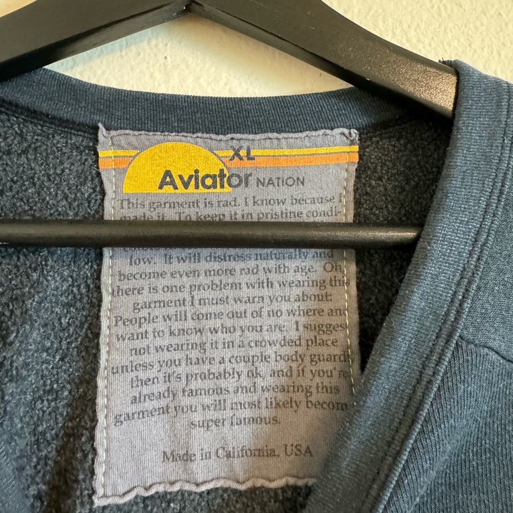 Aviator Nation Bolt Crew Neck Sweatshirt - Picture 6 of 14